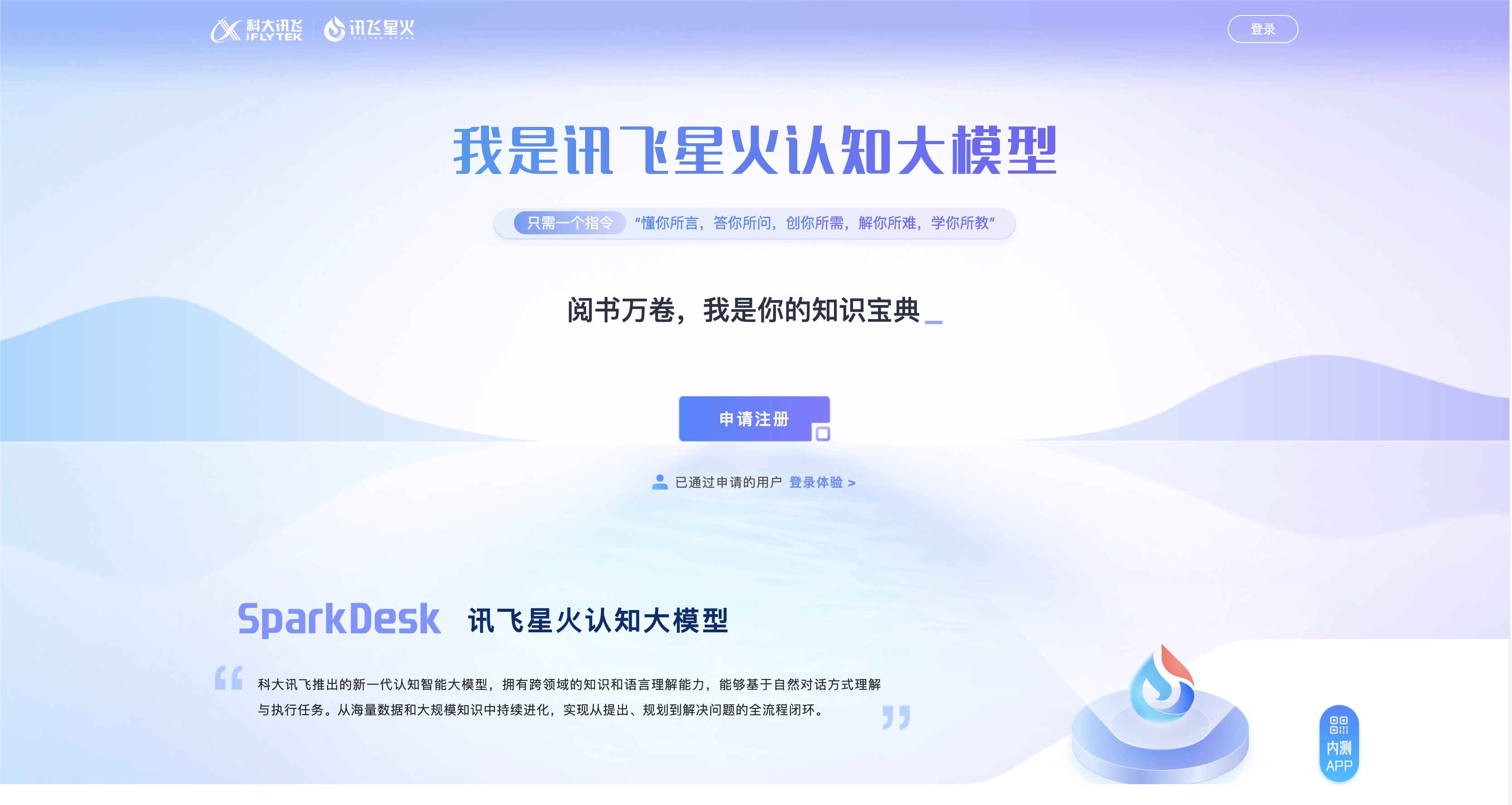 讯⻜⽕星⼤模型